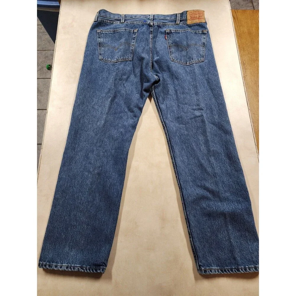 Levi's Mens 505 4721 Stonewash Regular Fit Straight Leg Denim Jeans Sz 40 x 30